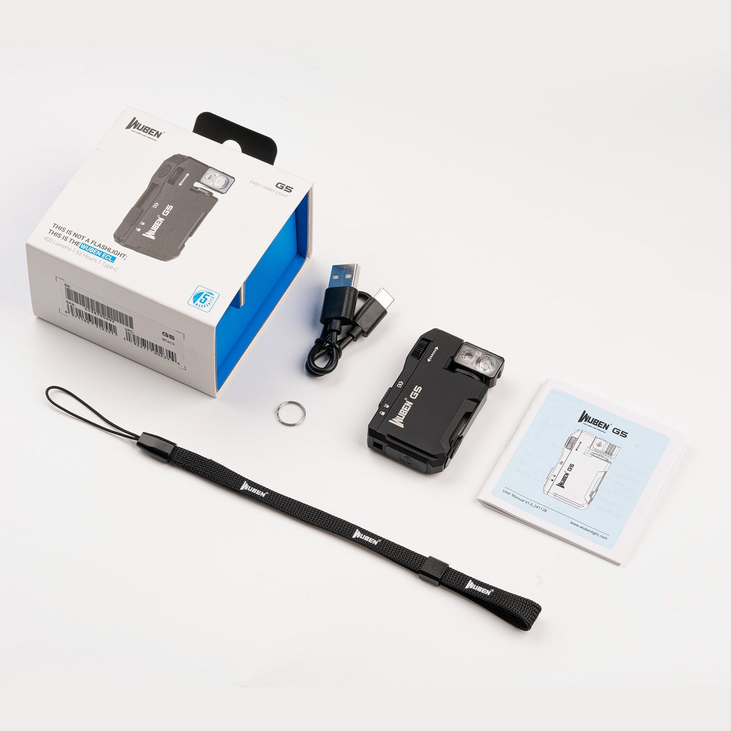 WUBEN G5 Luz EDC – 400 lúmenes